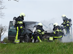 Prio 1 Brand Wegvervoer Auto Trekwei Driezum